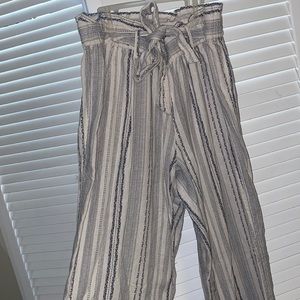 Size M Jolt Striped Paperbag Pants